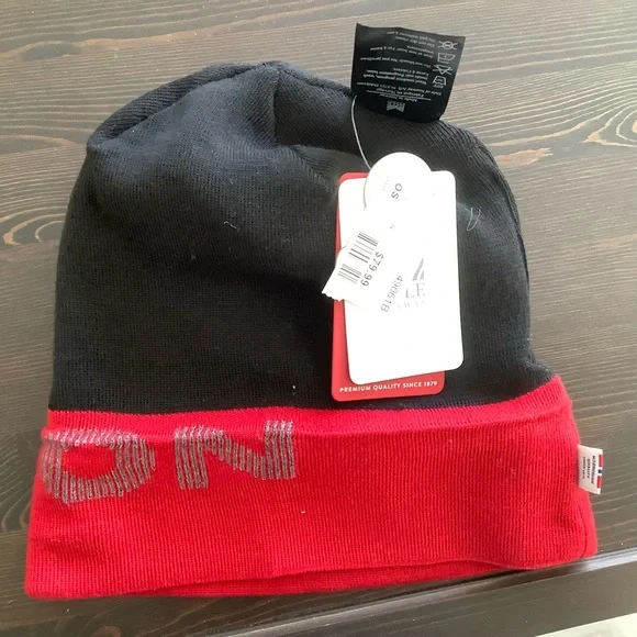 NWT Dale of Norway Double layer Merino Wool Toque/Hat/Beanie, Red & Grey - Picture 7 of 10